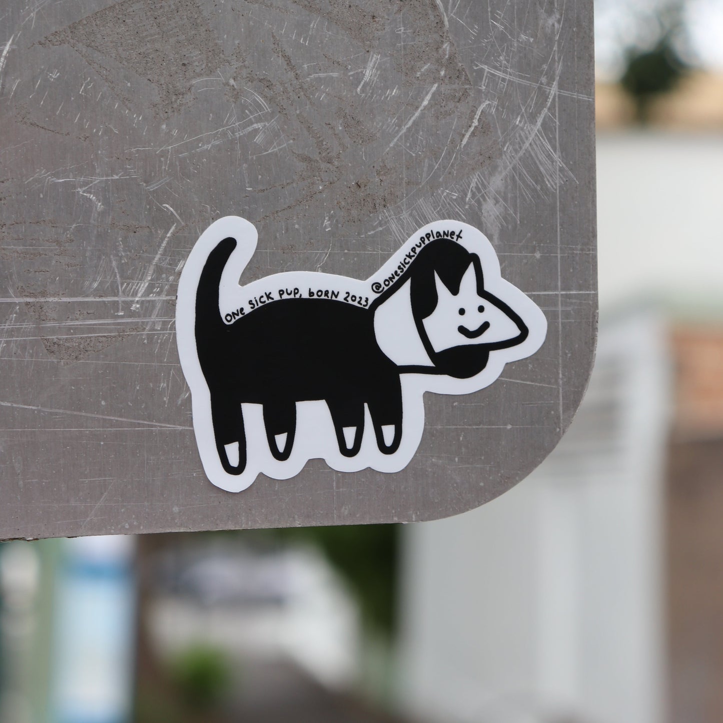 Cone Dog Sticker