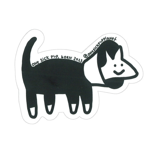 Cone Dog Sticker