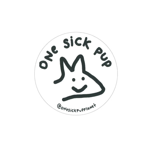 One Sick Pup Sticker