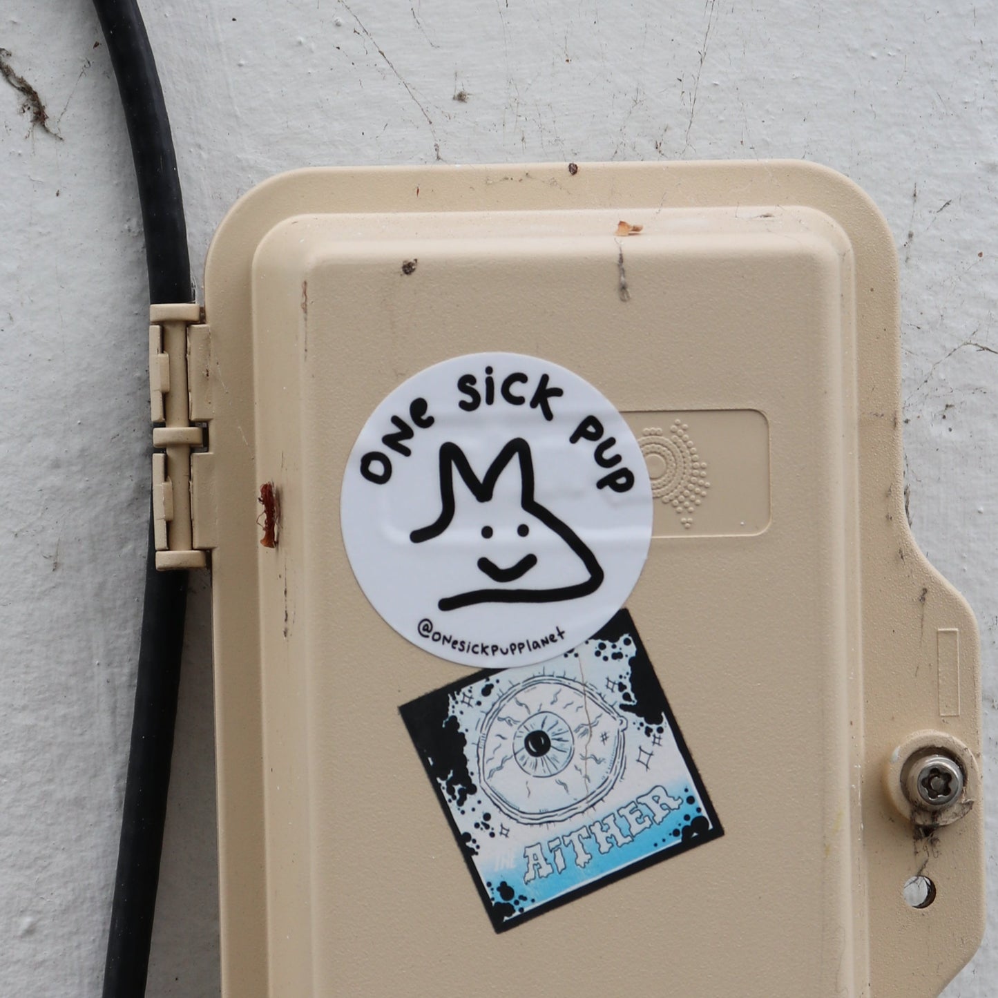 One Sick Pup Sticker