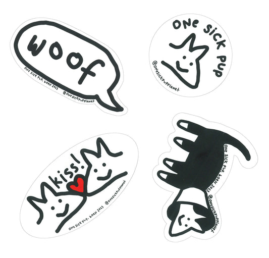 Dog Days Sticker Pack of 4